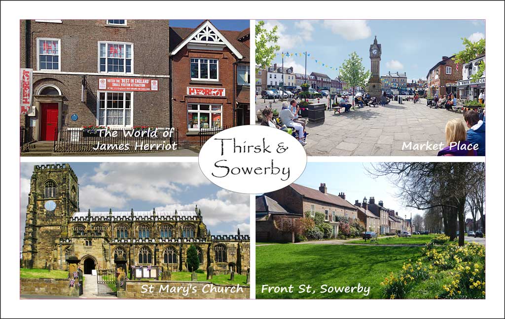 Thirsk and Sowerby teatowel