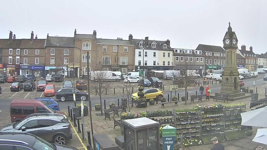 Thirsk webcam overlooking the Market Place